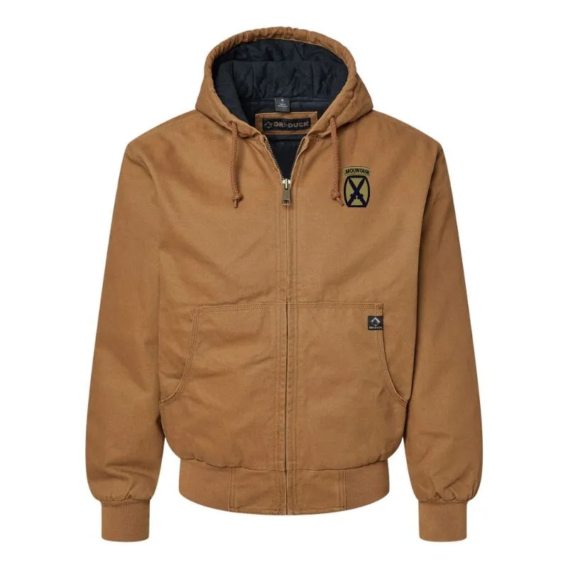 10th Mountain DRI-DUCK Hooded Work Wear Jacket