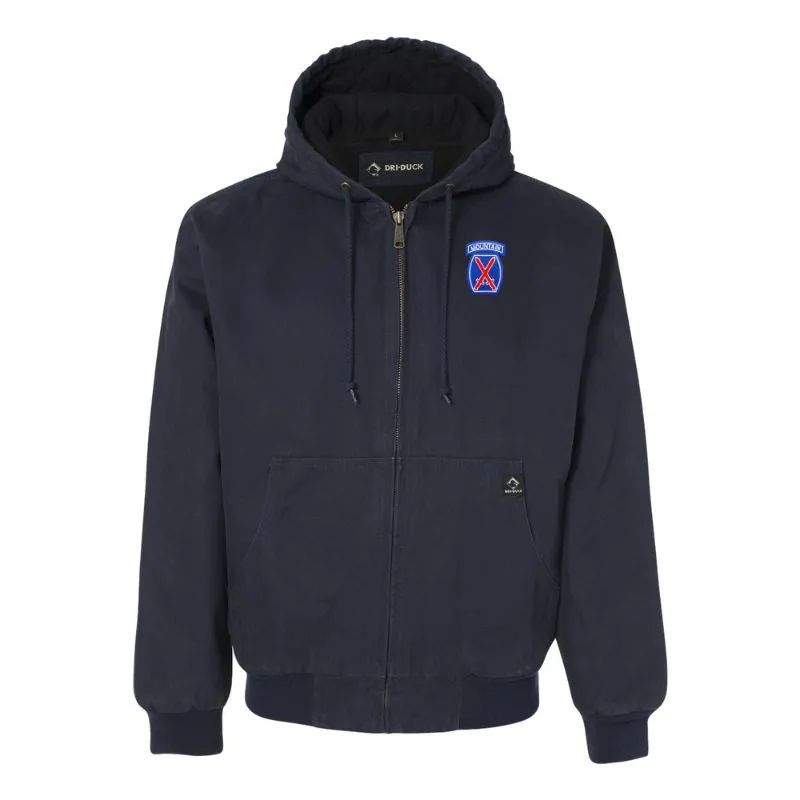 10th Mountain DRI-DUCK Hooded Work Wear Jacket