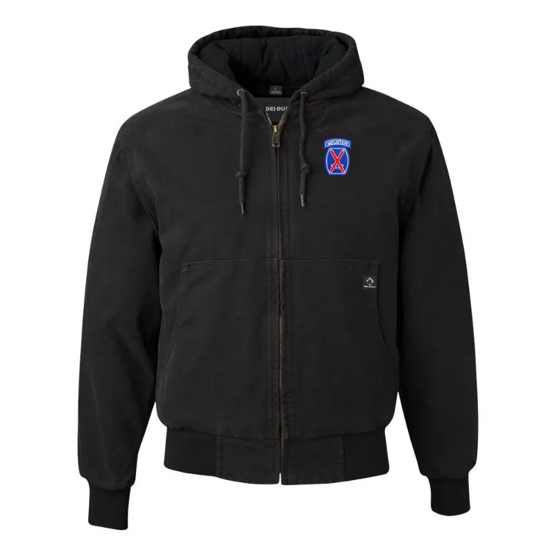 10th Mountain DRI-DUCK Hooded Work Wear Jacket