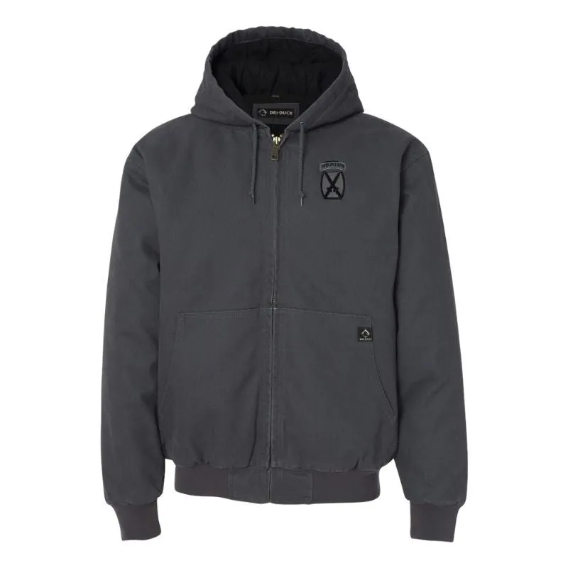 10th Mountain DRI-DUCK Hooded Work Wear Jacket