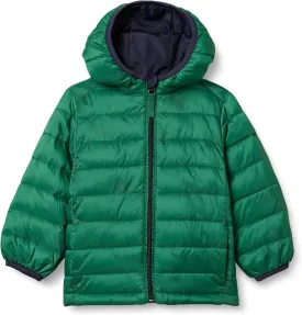 Amazon Essentials Boys and Toddlers' Lightweight Water-Resistant Packable Hooded Puffer Jacket