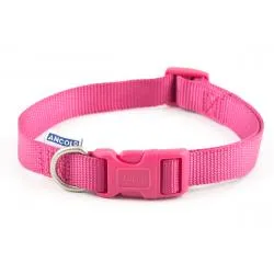 Ancol - Viva Nylon Adjustable Collar - Pink - Medium (30-50cm)