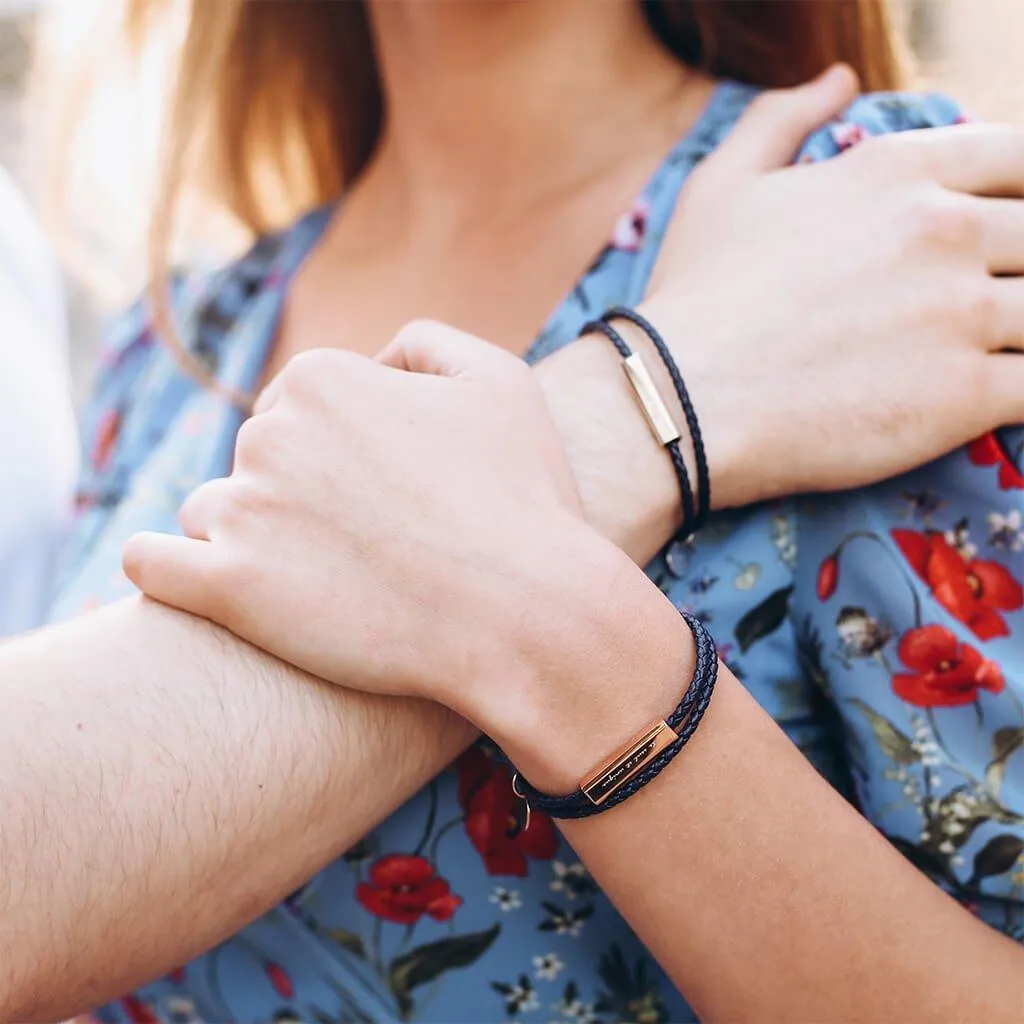 B3.Ricordi Italian Leather Wrap Bracelet(Jet Black)