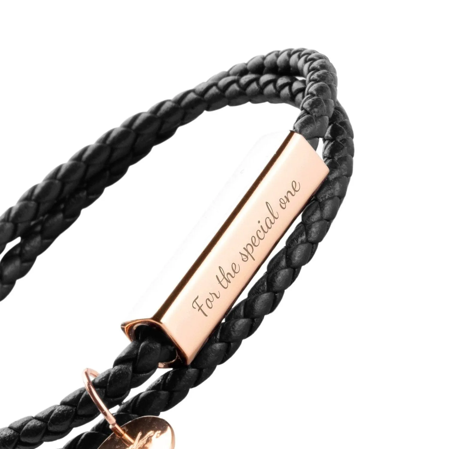 B3.Ricordi Italian Leather Wrap Bracelet(Jet Black)
