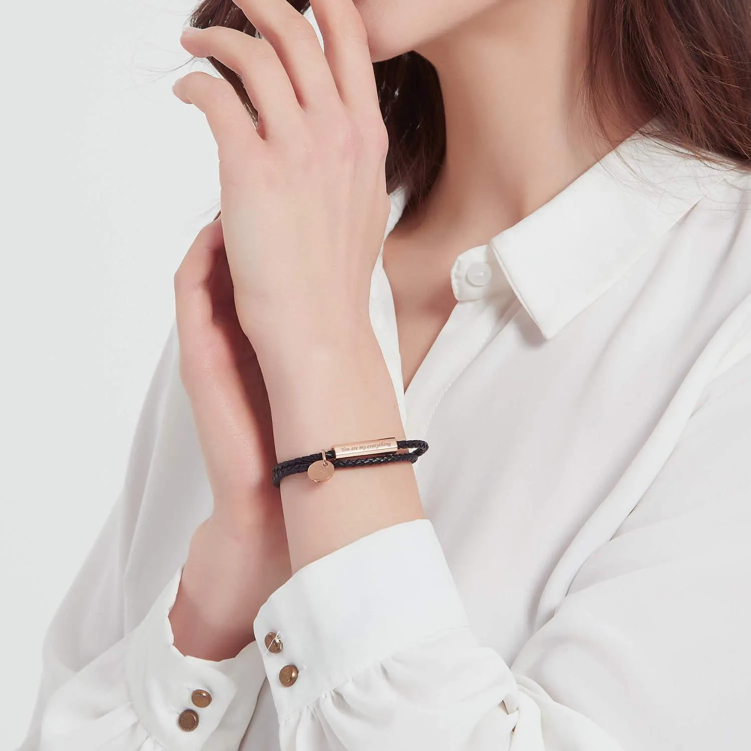 B3.Ricordi Italian Leather Wrap Bracelet(Jet Black)