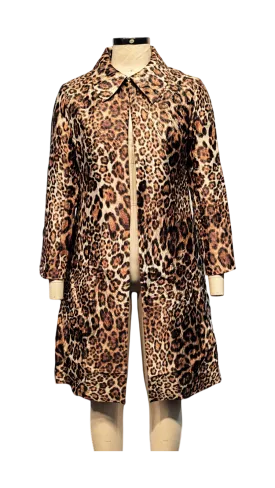 Berek Lolita's Sleek Car Coat - Cheetah Print