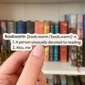 Bookworm Sticker