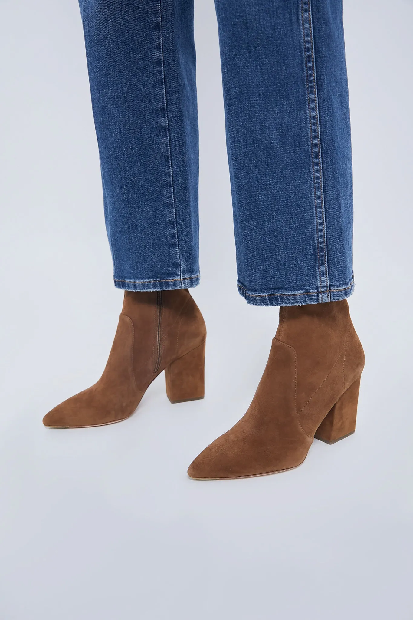 Cacao Isla Slim Ankle Booties