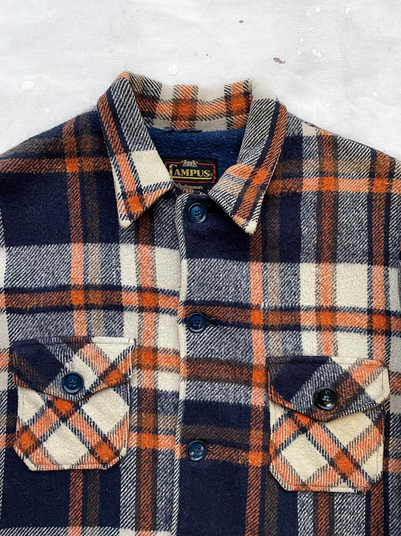 Campus Heavyweight Lined Wool Jacket—[S/M]