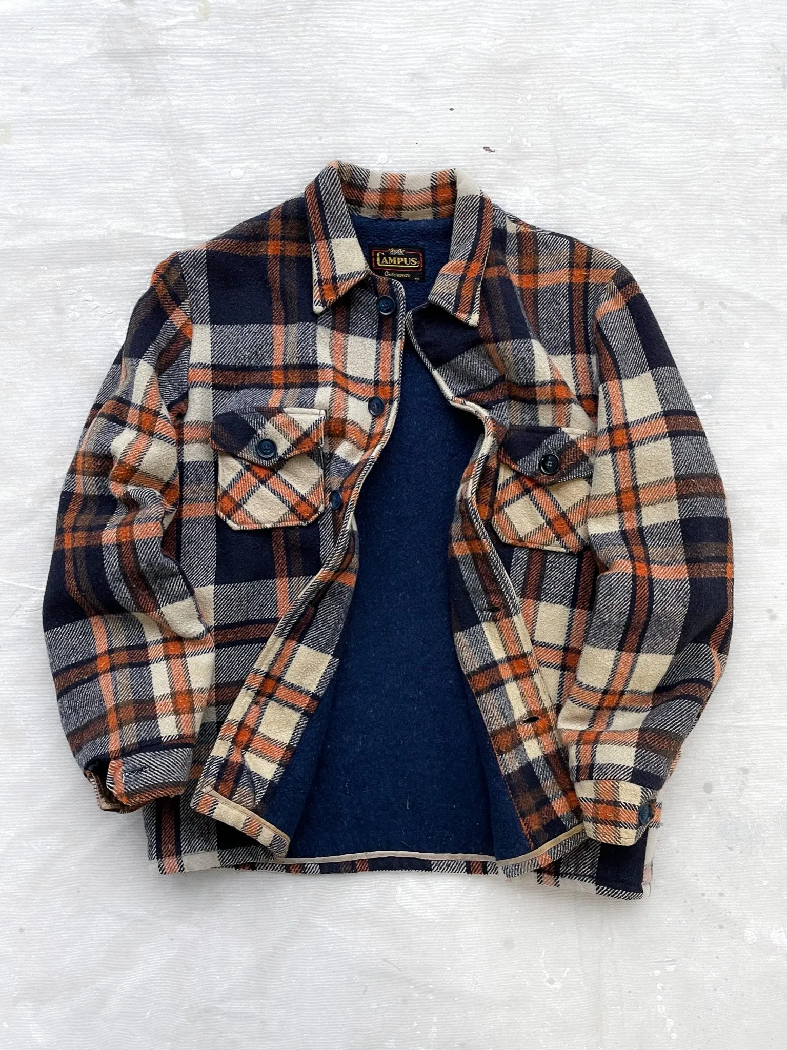Campus Heavyweight Lined Wool Jacket—[S/M]