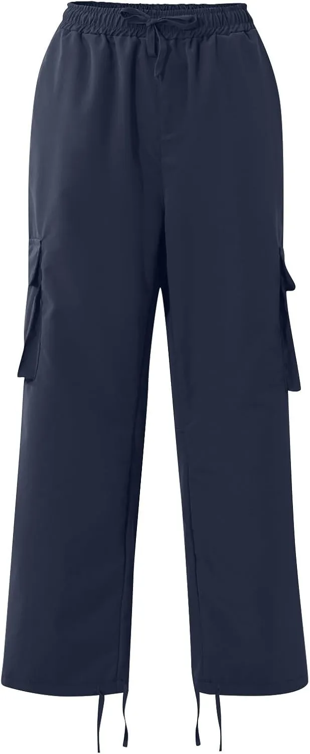 Cargo Work Pants for Men Elastic Waist Hiking Pants Plus Size Athletic Joggers with Multi Pockets Outdoor Tactical Pant