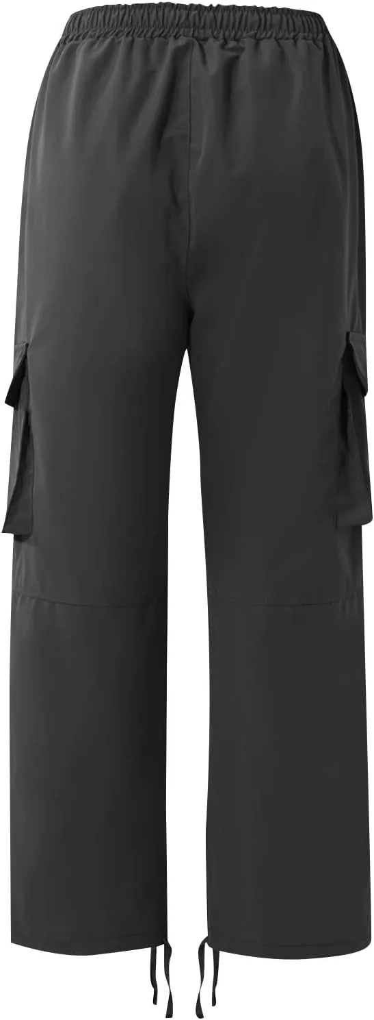 Cargo Work Pants for Men Elastic Waist Hiking Pants Plus Size Athletic Joggers with Multi Pockets Outdoor Tactical Pant