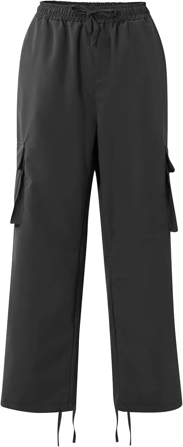 Cargo Work Pants for Men Elastic Waist Hiking Pants Plus Size Athletic Joggers with Multi Pockets Outdoor Tactical Pant