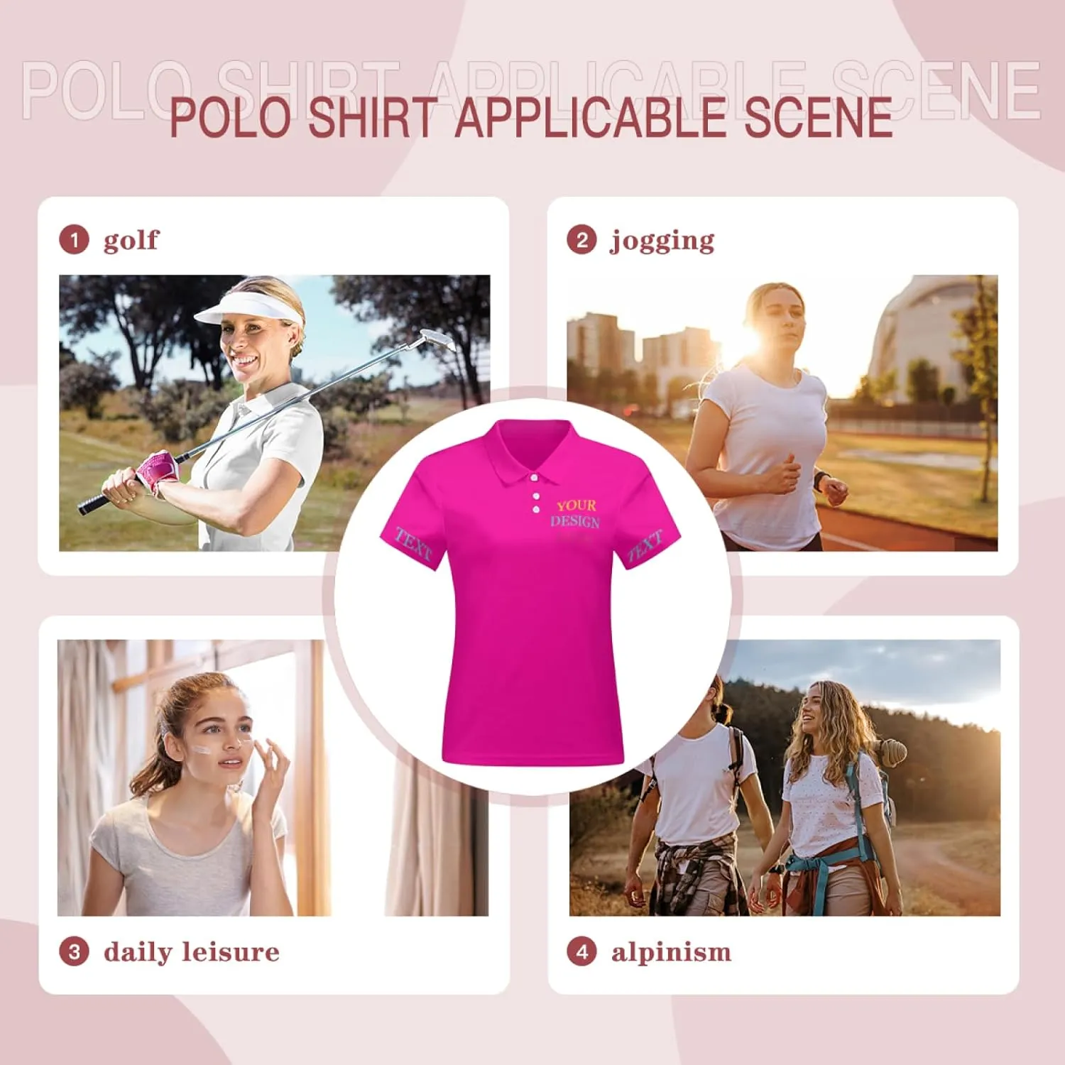 Custom Polo Shirt Personalized Golf Tees Custom Golf Shirts Design Your Own Polo Tees