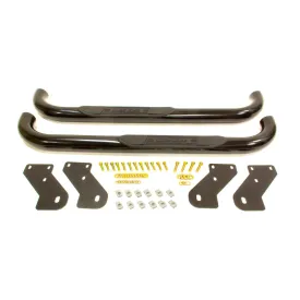 Dee Zee 3" OD Step Bars Steel Black Powder Coat Standard Cab - Ford Fullsize Truck 1999-2015