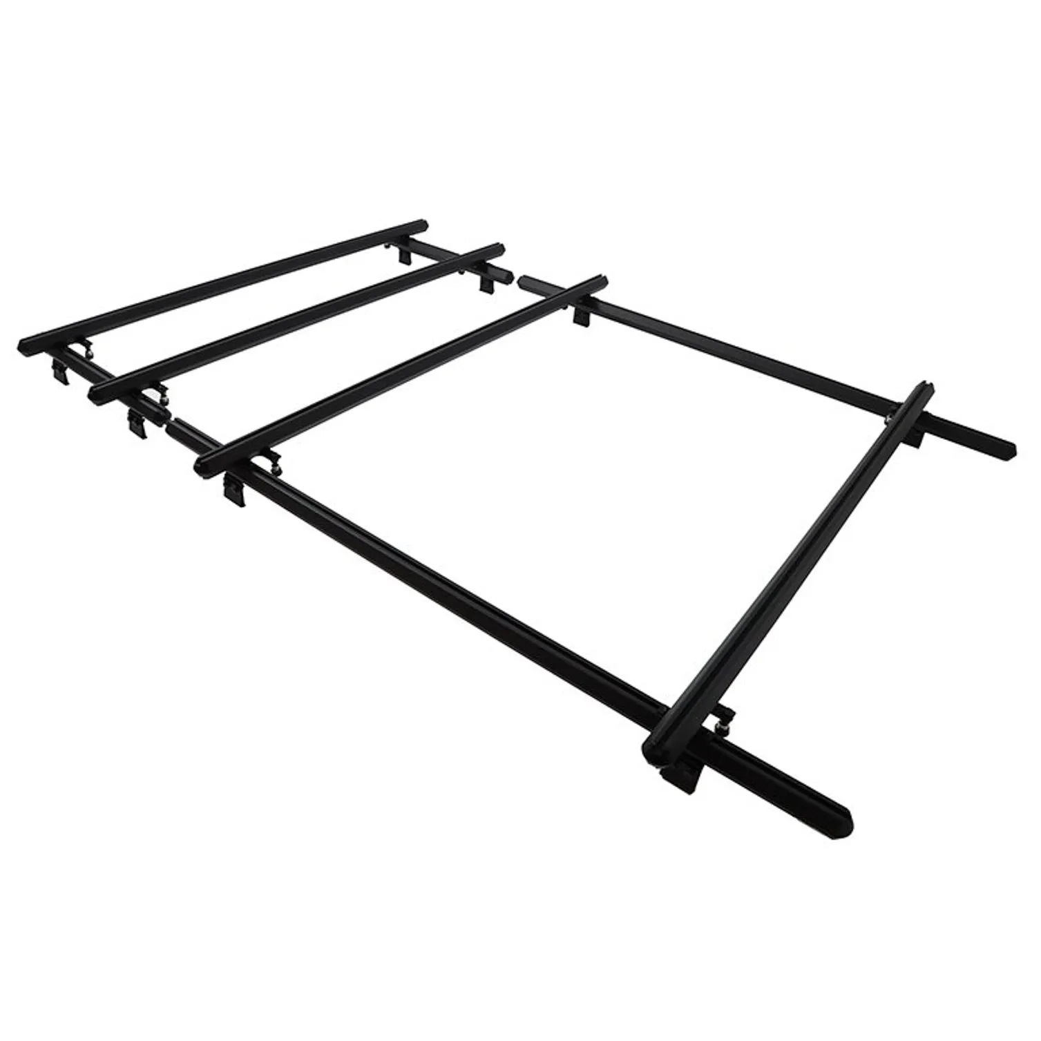 Dee Zee Hex Series Roof Rack - 2 Piece Rack - 24" Rear Rack - 60" Front Rack - Steel - Black Powder Coat