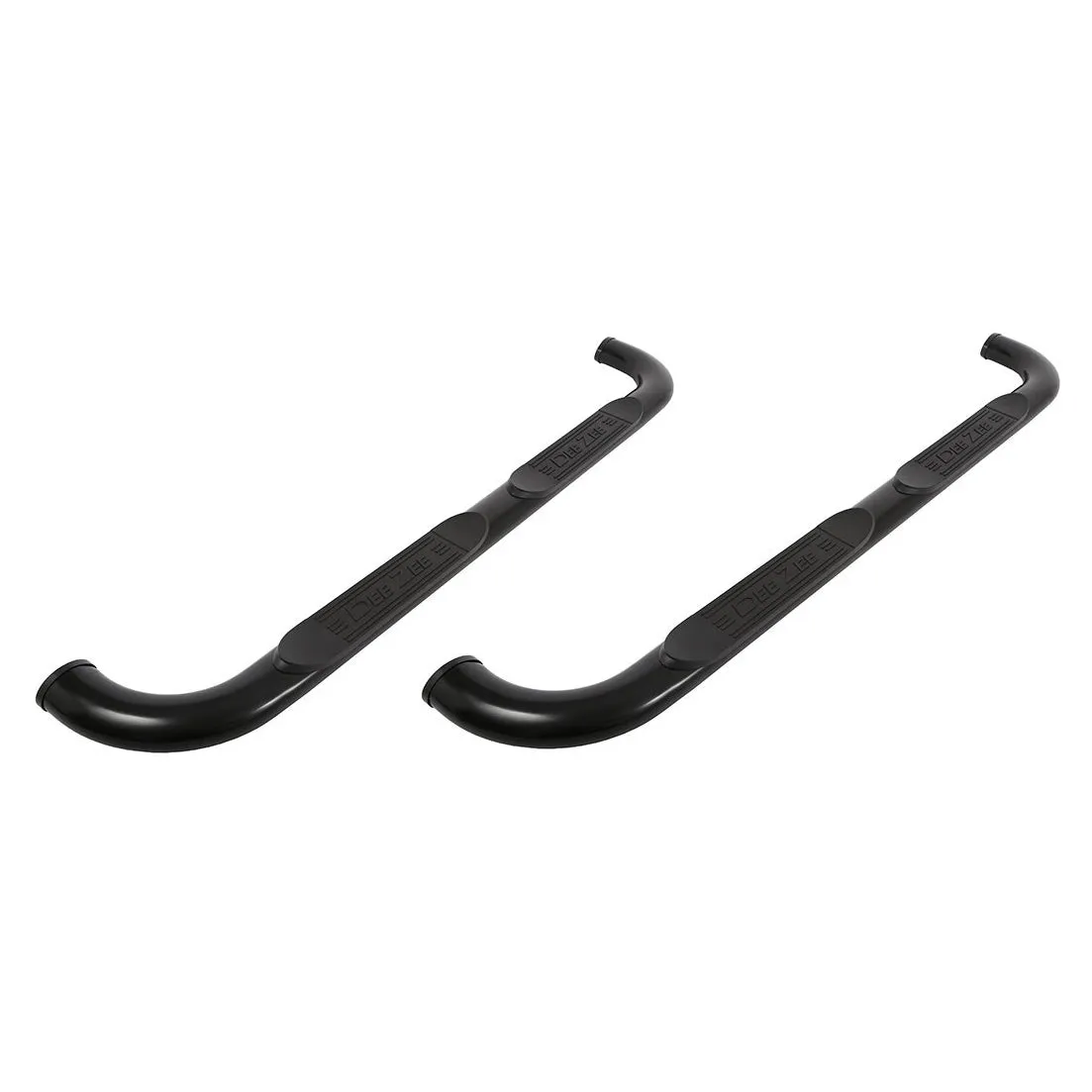 Dee Zee UltraBlack Step Bars - 3" OD - Steel - Black Powder Coat - Crew Cab - GM Full-Size SUV / Truck 2001-17 (Pair)