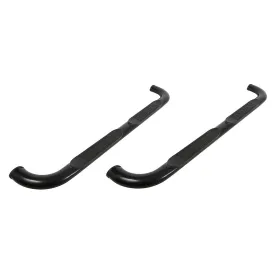 Dee Zee UltraBlack Step Bars - 3" OD - Steel - Black Powder Coat - Crew Cab - GM Full-Size SUV / Truck 2001-17 (Pair)