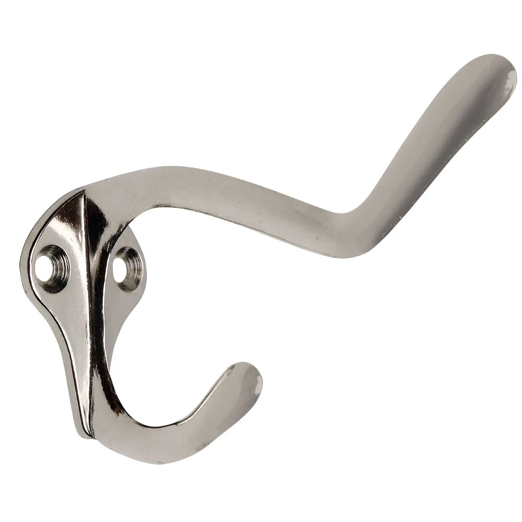 Designers Impressions Satin Nickel Light Duty Coat & Hat Hook: 57555