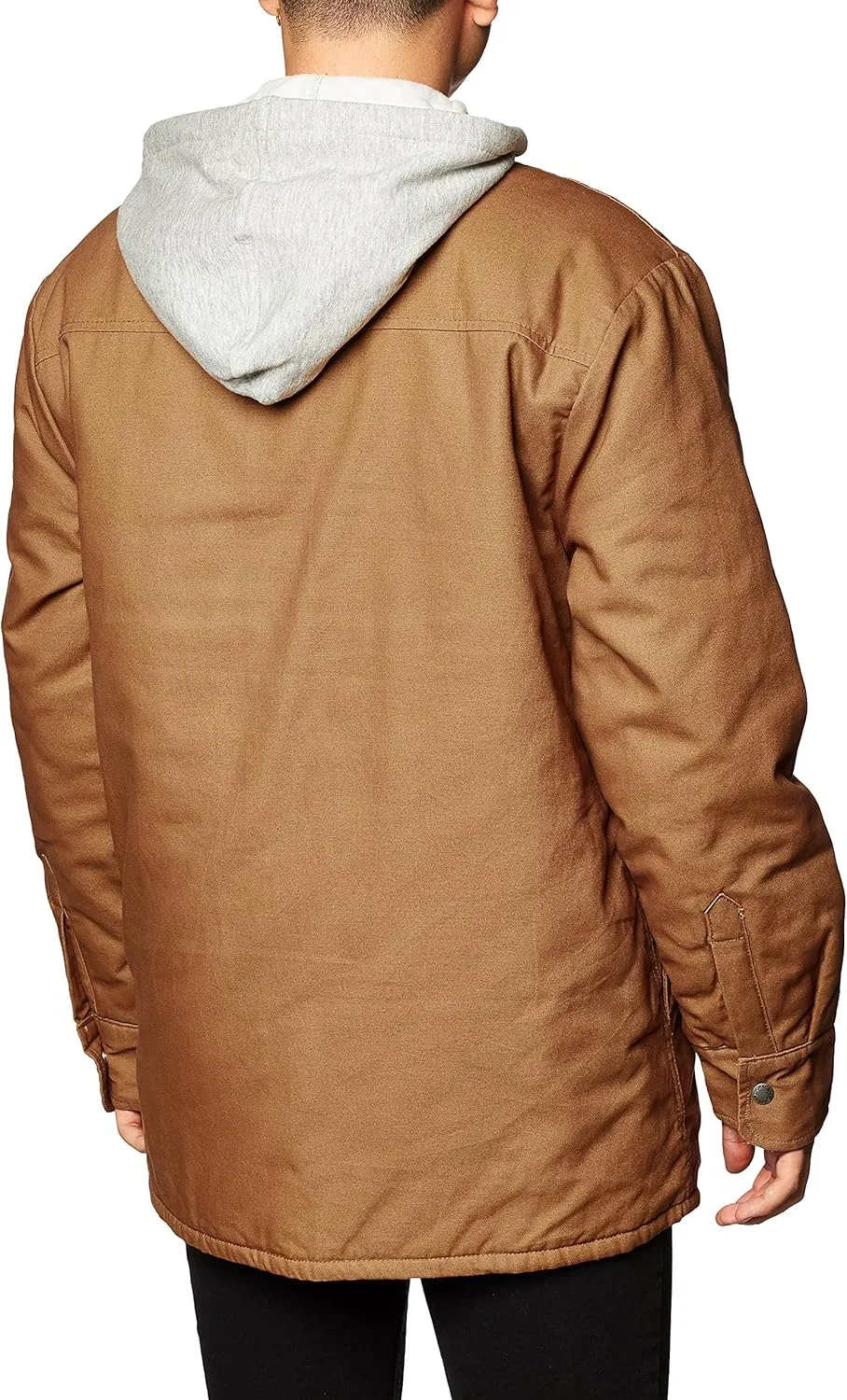 Dickies Men's Relaxed Fit Hooded Duck Quilted Shirt Jacket