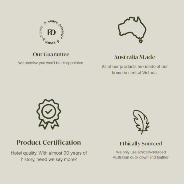 Duck Down Mattress Toppers in Australia. Order Puradown Plush Mattress Toppers