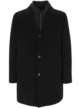 Elegant Blue Tailored Coat for Men