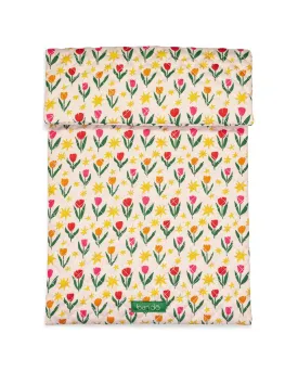 Go-Go Laptop Sleeve - Tulips on Ivory