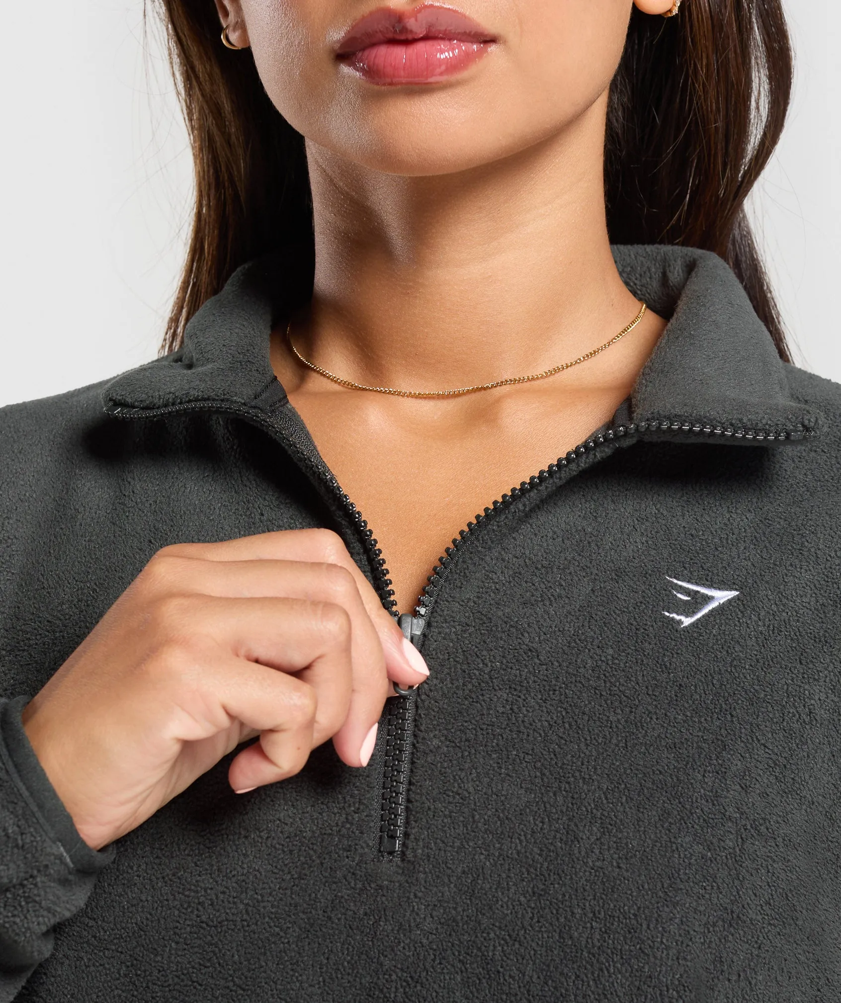 Gymshark Polar Fleece 1/2 Zip - Asphalt Grey