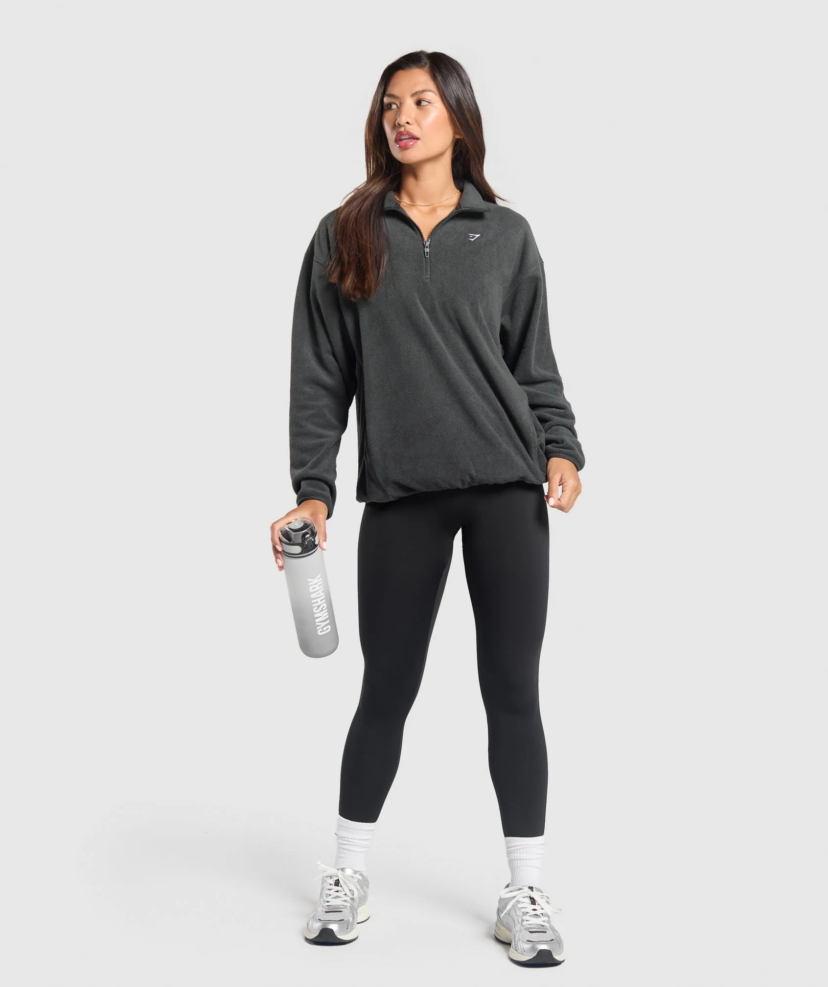 Gymshark Polar Fleece 1/2 Zip - Asphalt Grey