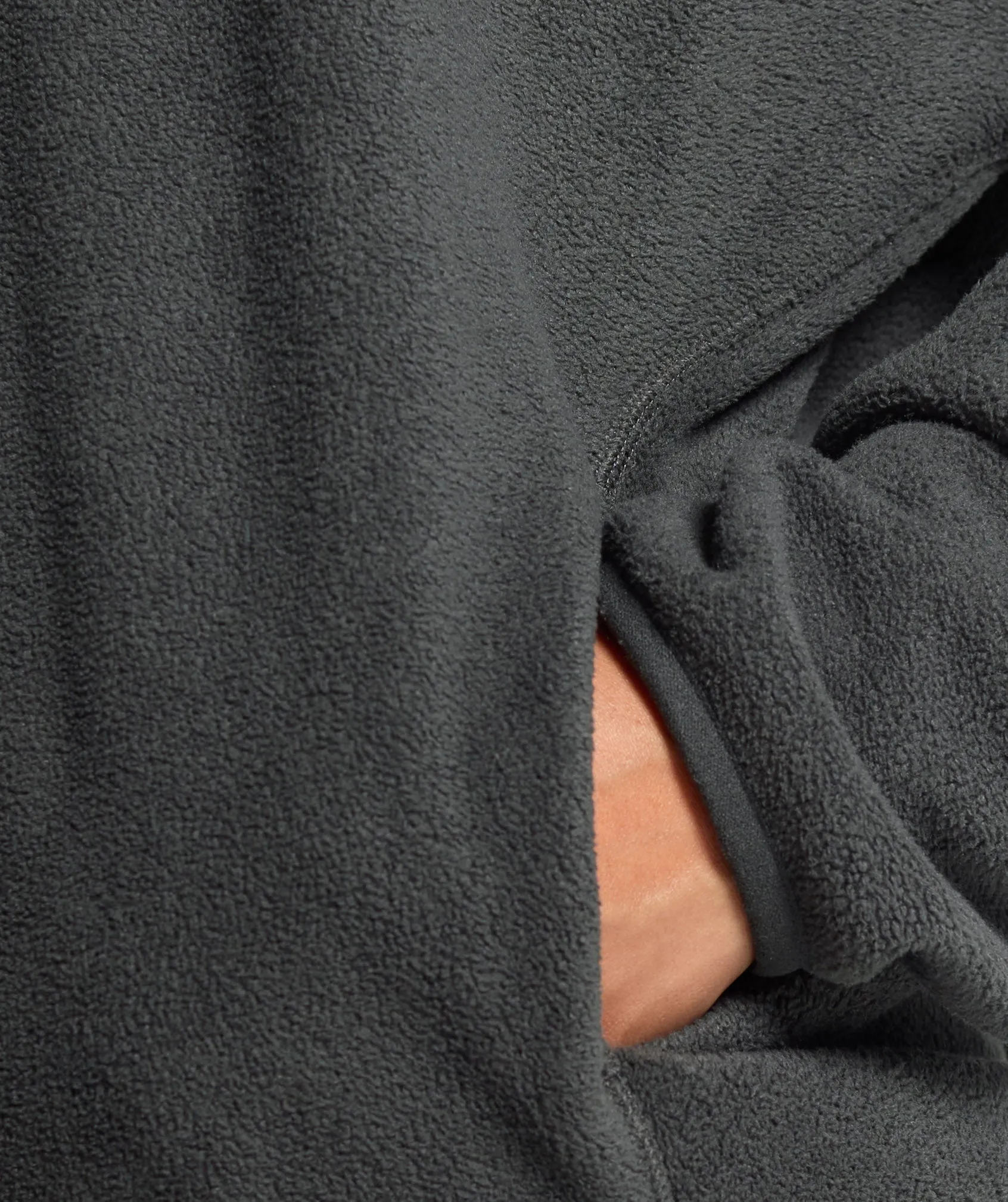 Gymshark Polar Fleece 1/2 Zip - Asphalt Grey