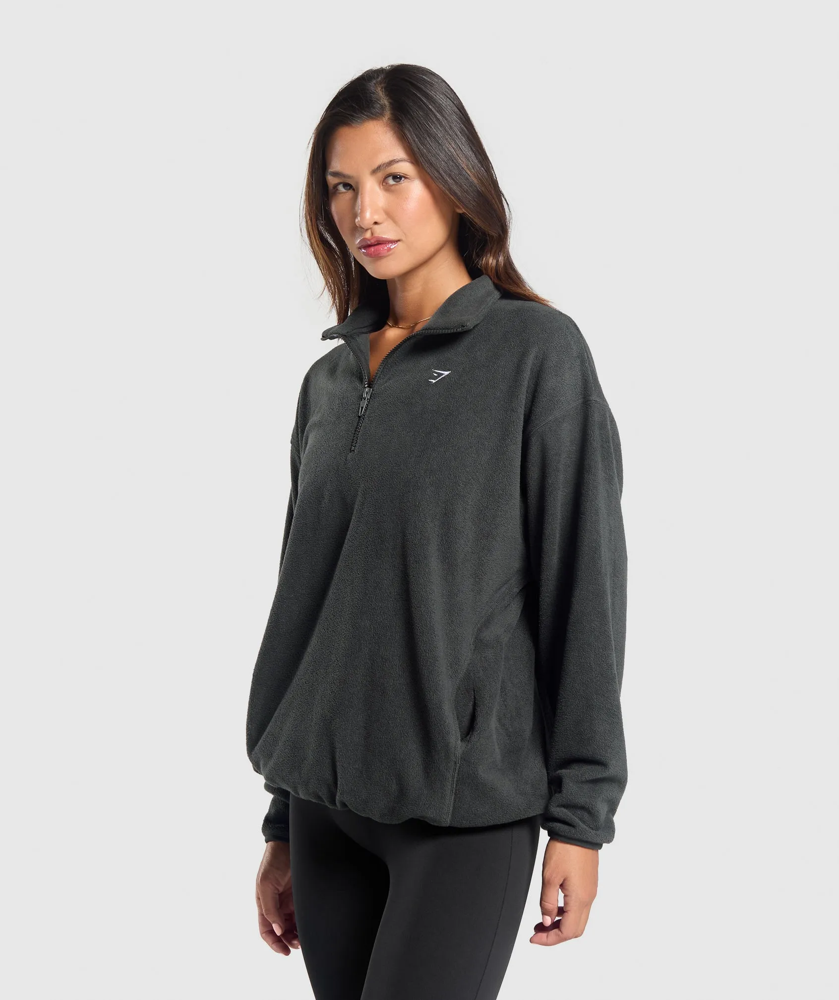 Gymshark Polar Fleece 1/2 Zip - Asphalt Grey
