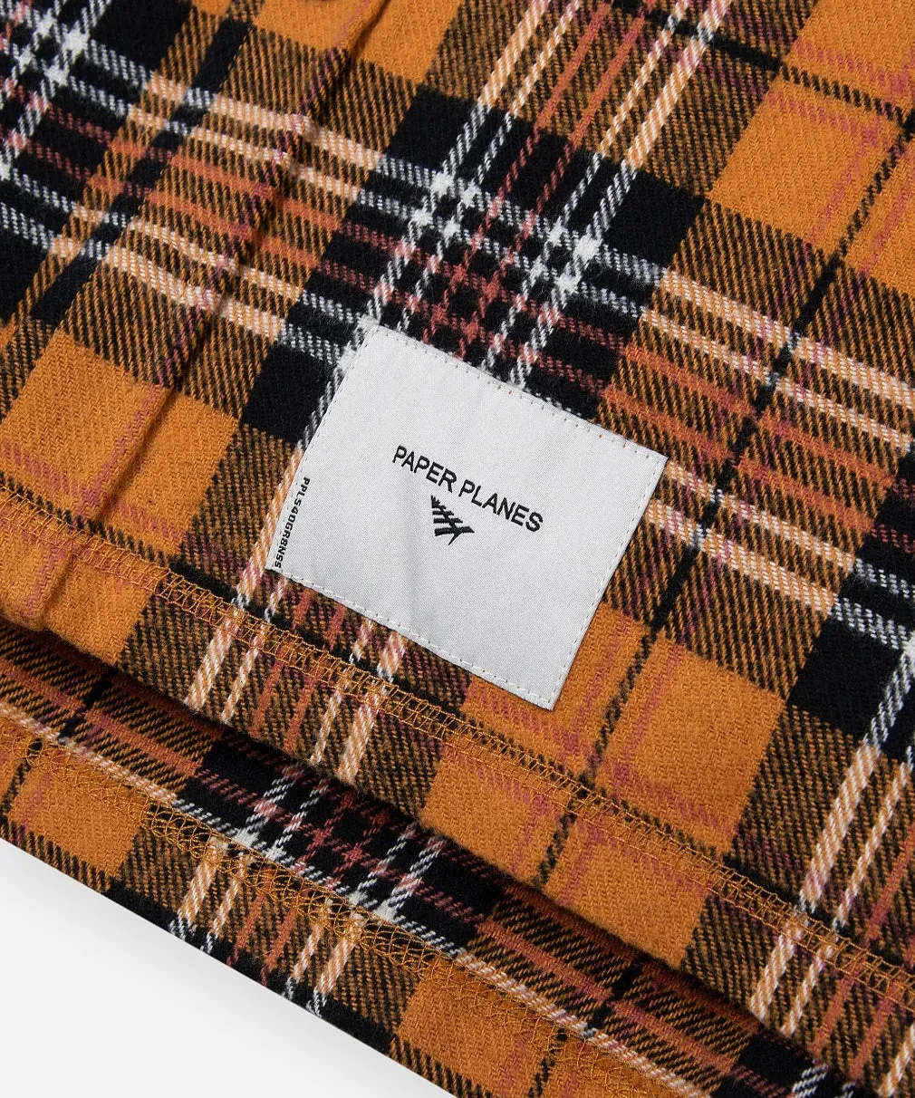Heavy Flannel Field Shirt (Gold Plaid) - 300365