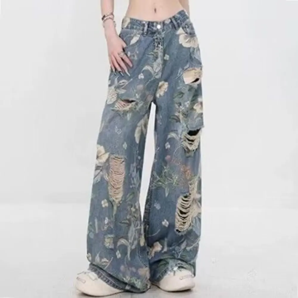 High Waist Wide Leg Jeans for Women Baggy Classic Loose Trendy Denim Pants Straight Comfort Fashion Trouser