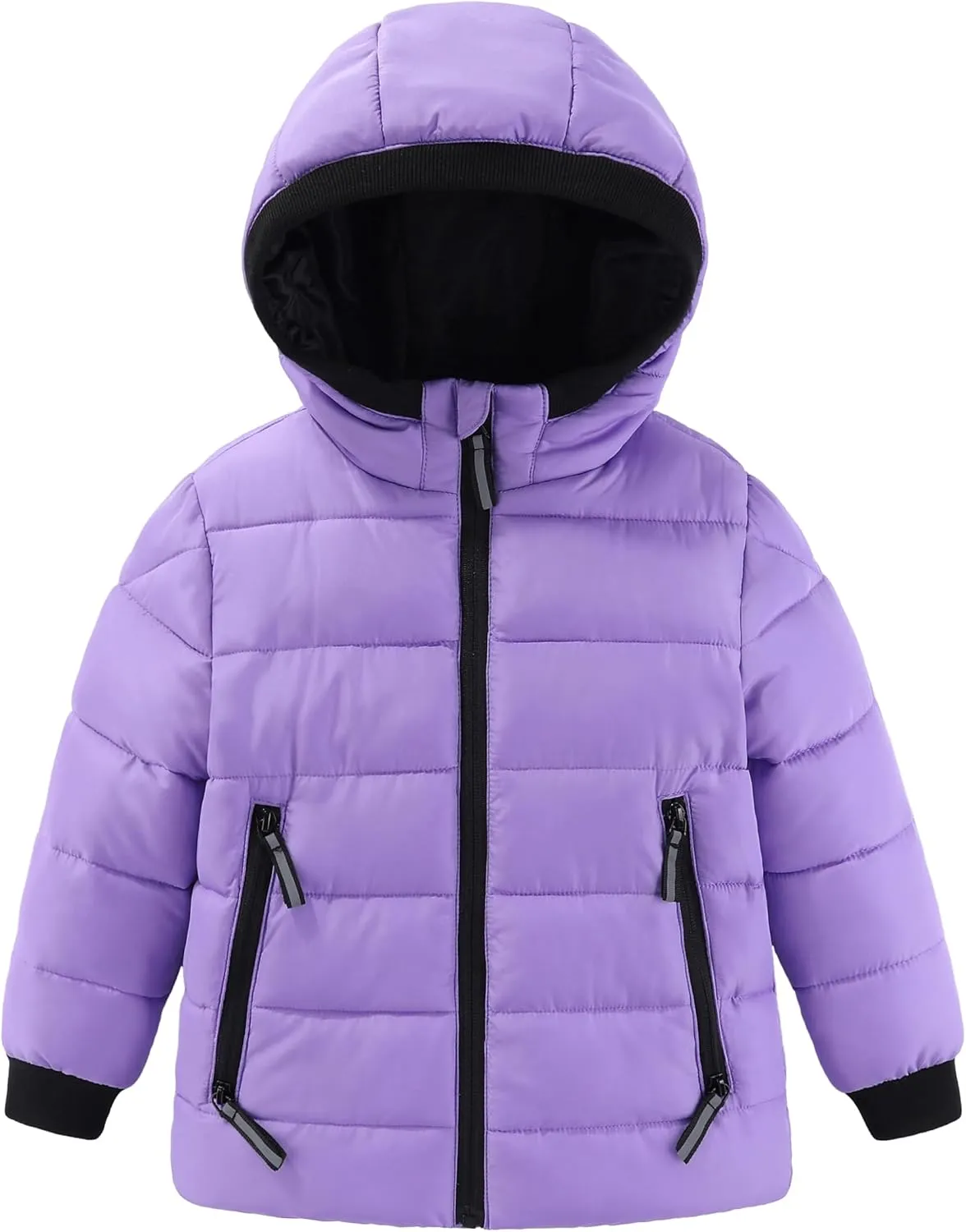 Hiheart Boys Girls Thick Padded Winter Coat Warm Hooded Jacket