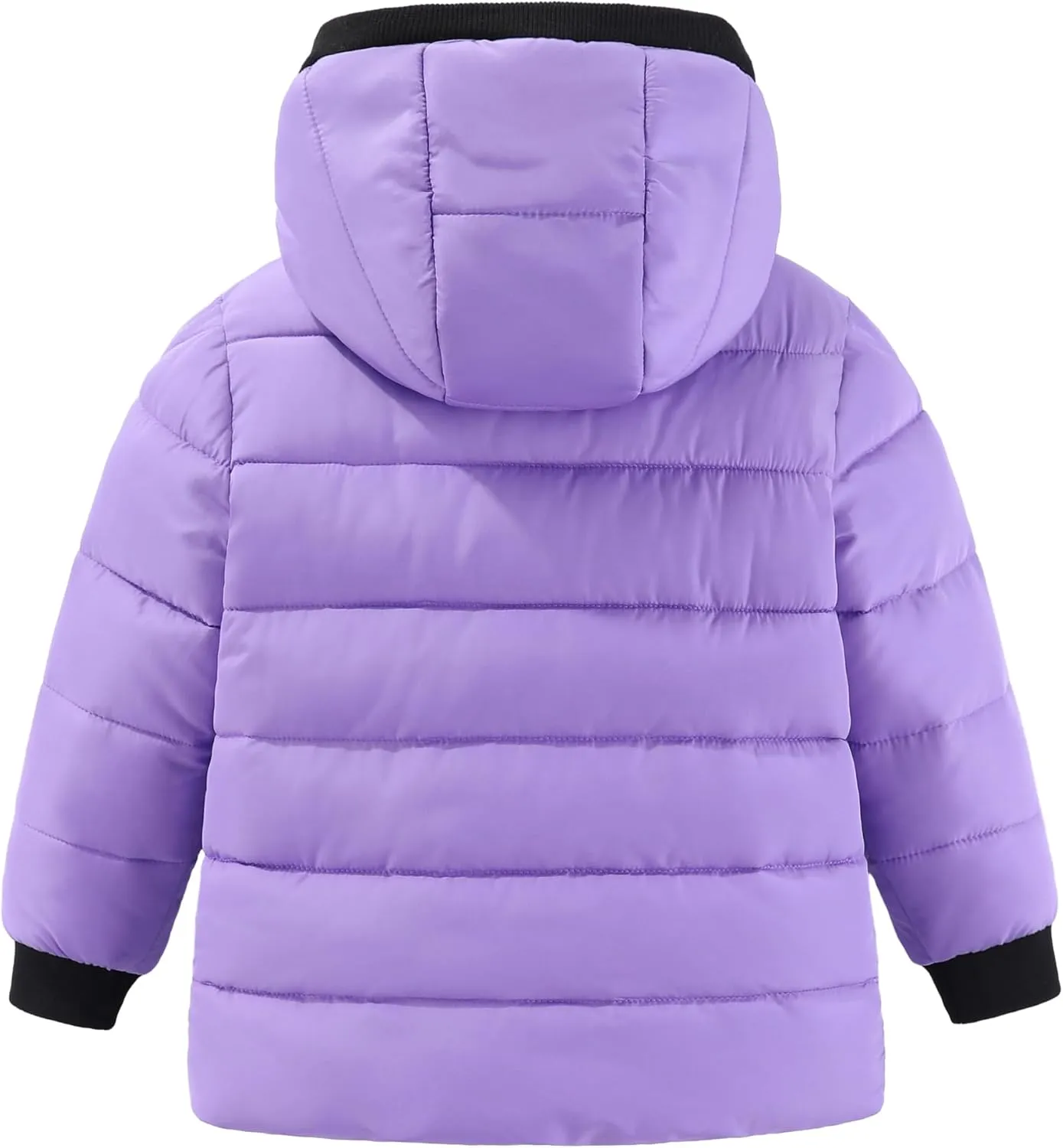 Hiheart Boys Girls Thick Padded Winter Coat Warm Hooded Jacket