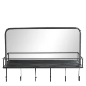 Black Hildia Wall Mirror, 60x42 cm - Elegant Home Decor Accent