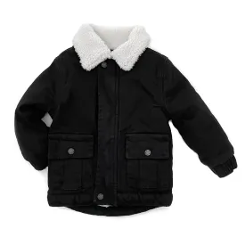 Little Bipsy Sherpa Lined Jacket - Black