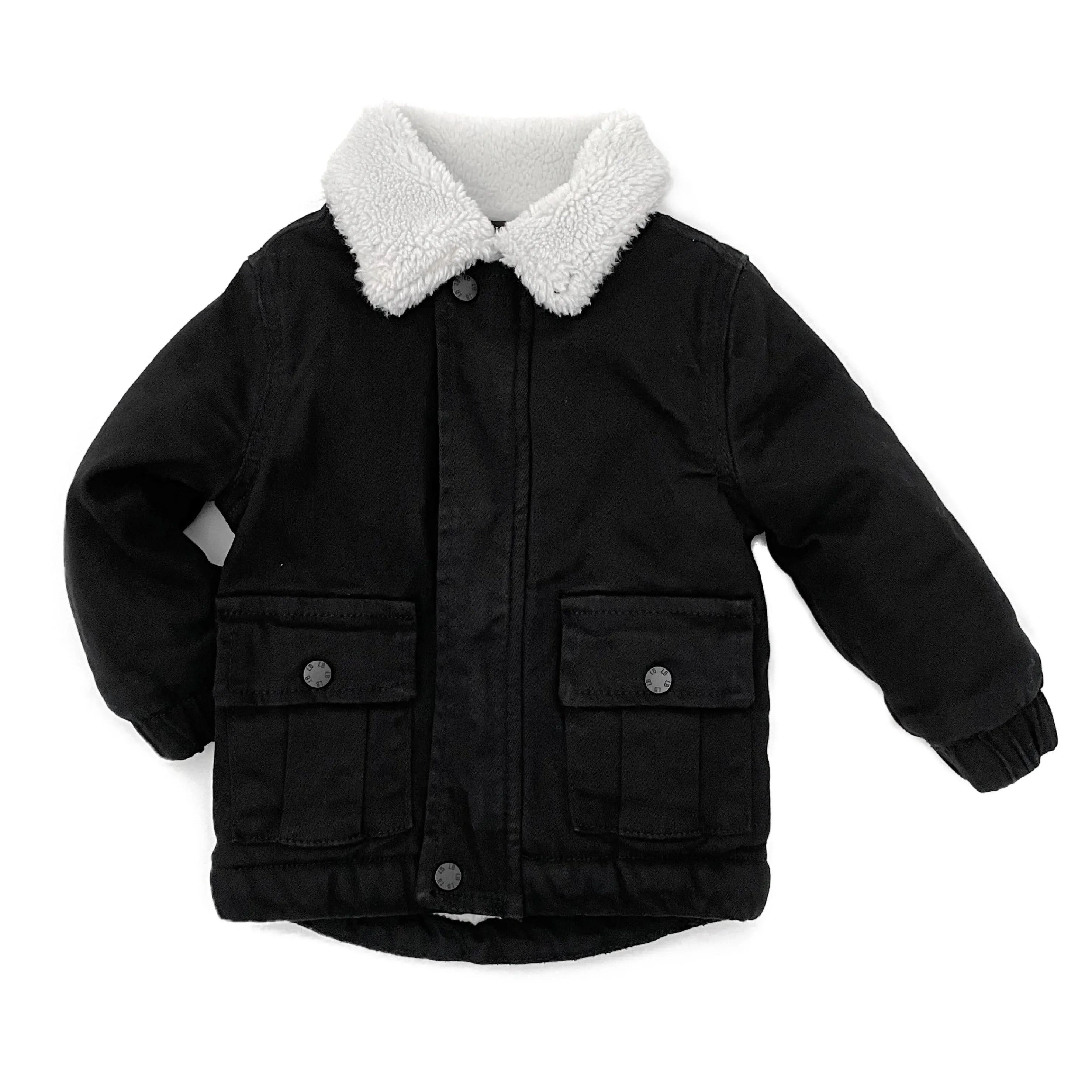 Little Bipsy Sherpa Lined Jacket - Black