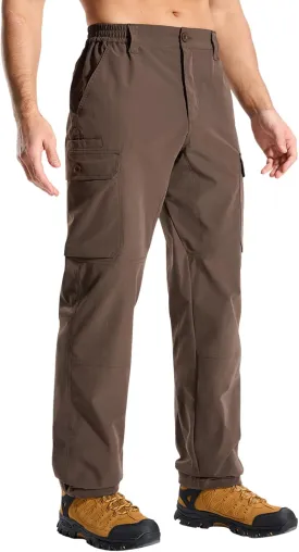 LOOGU Camo Hunting Pants for Men Water-Resistant Quiet & Matte Turkey Hunting Camo Pants for Men with 6 Pockets