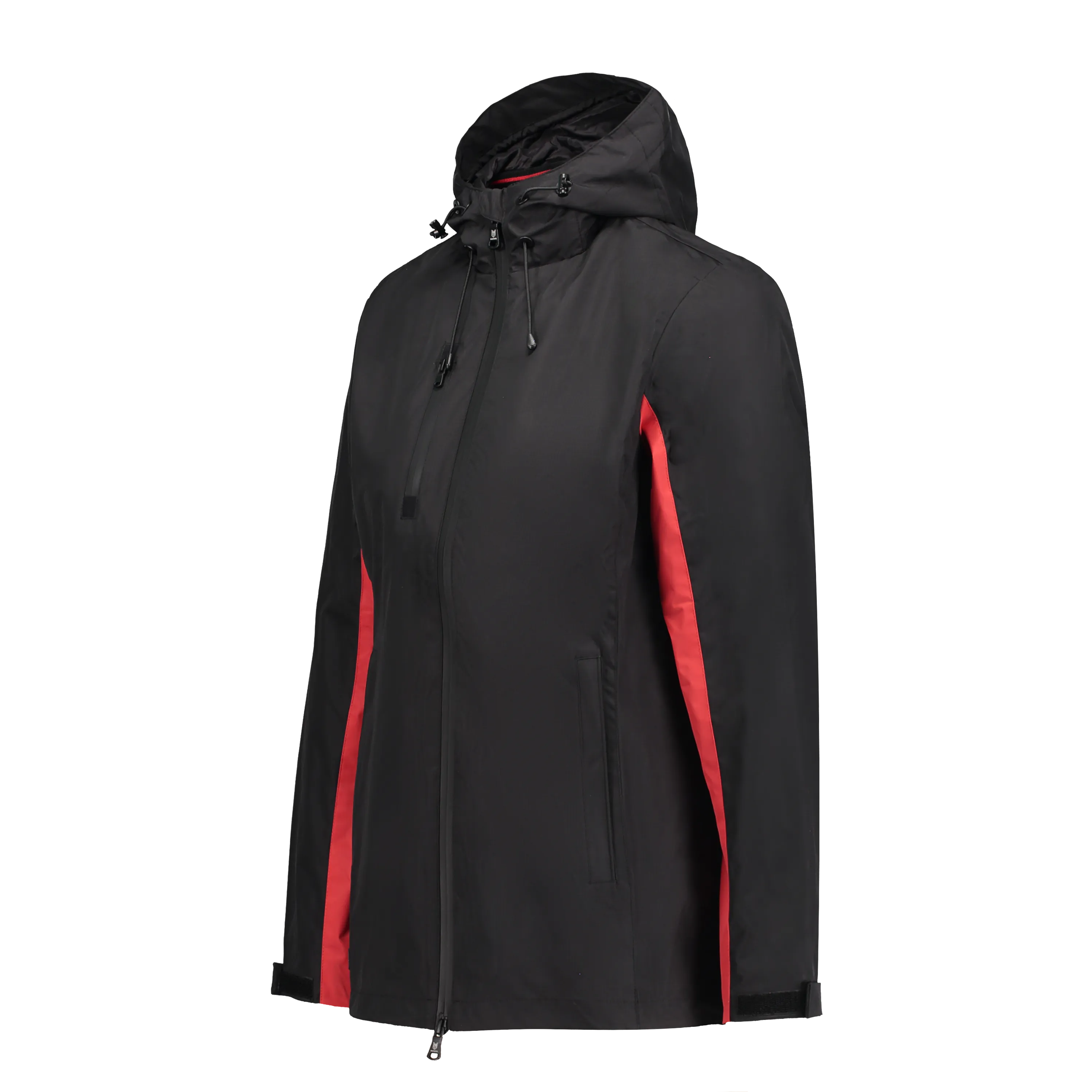 Lucia Black/Red Women's Rain Jacket