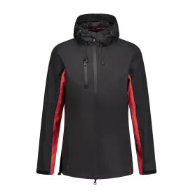 Lucia Black/Red Women's Rain Jacket