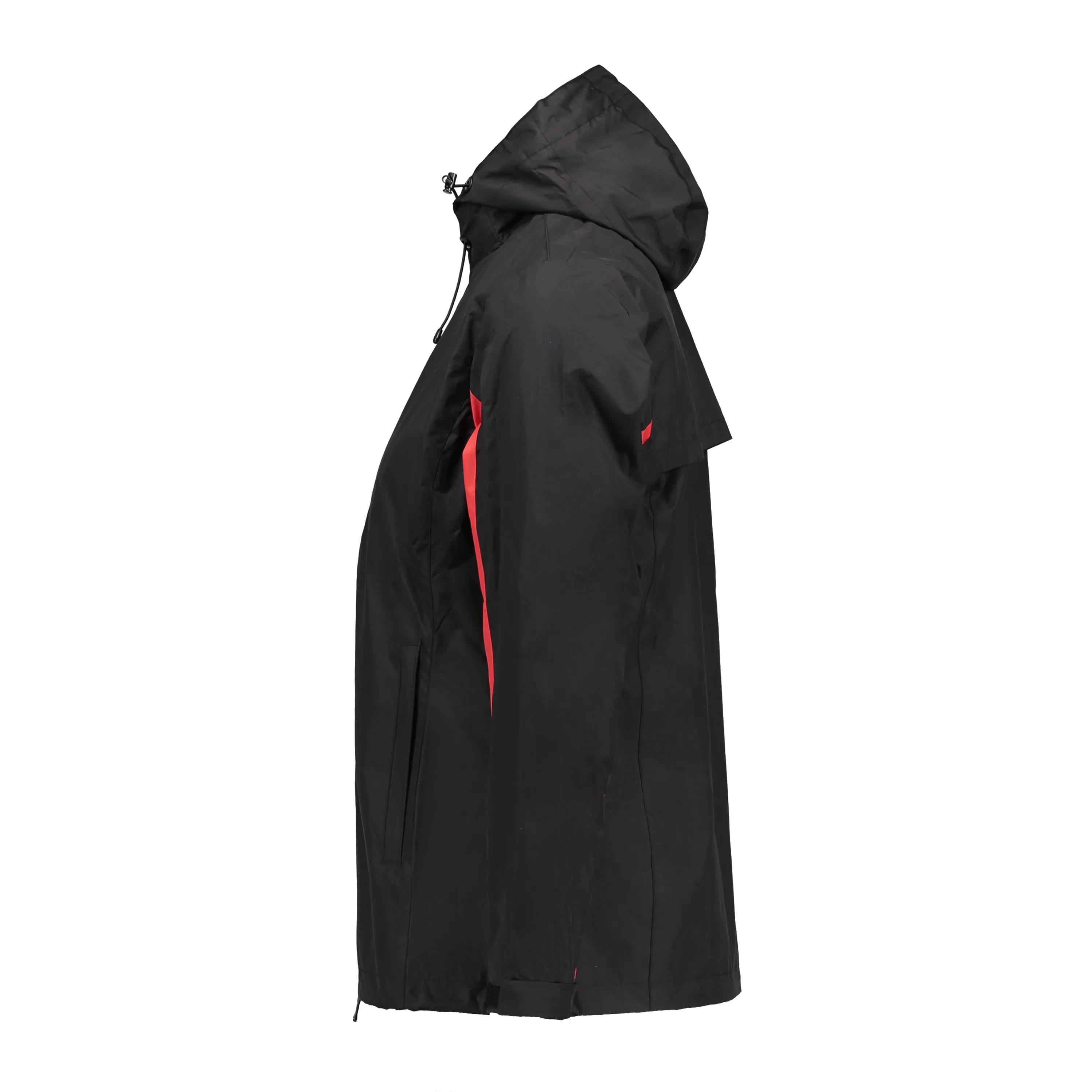 Lucia Black/Red Women's Rain Jacket