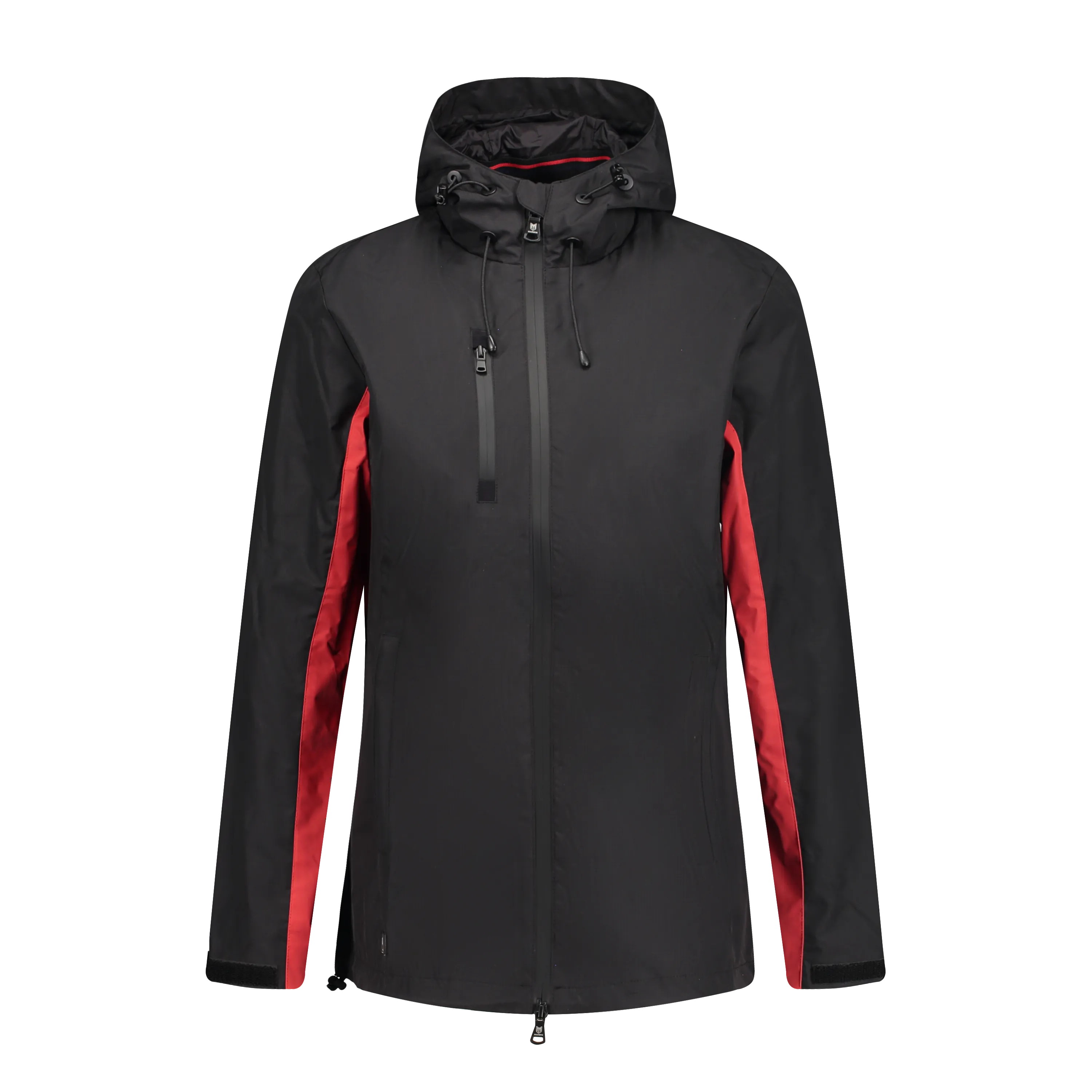 Lucia Black/Red Women's Rain Jacket
