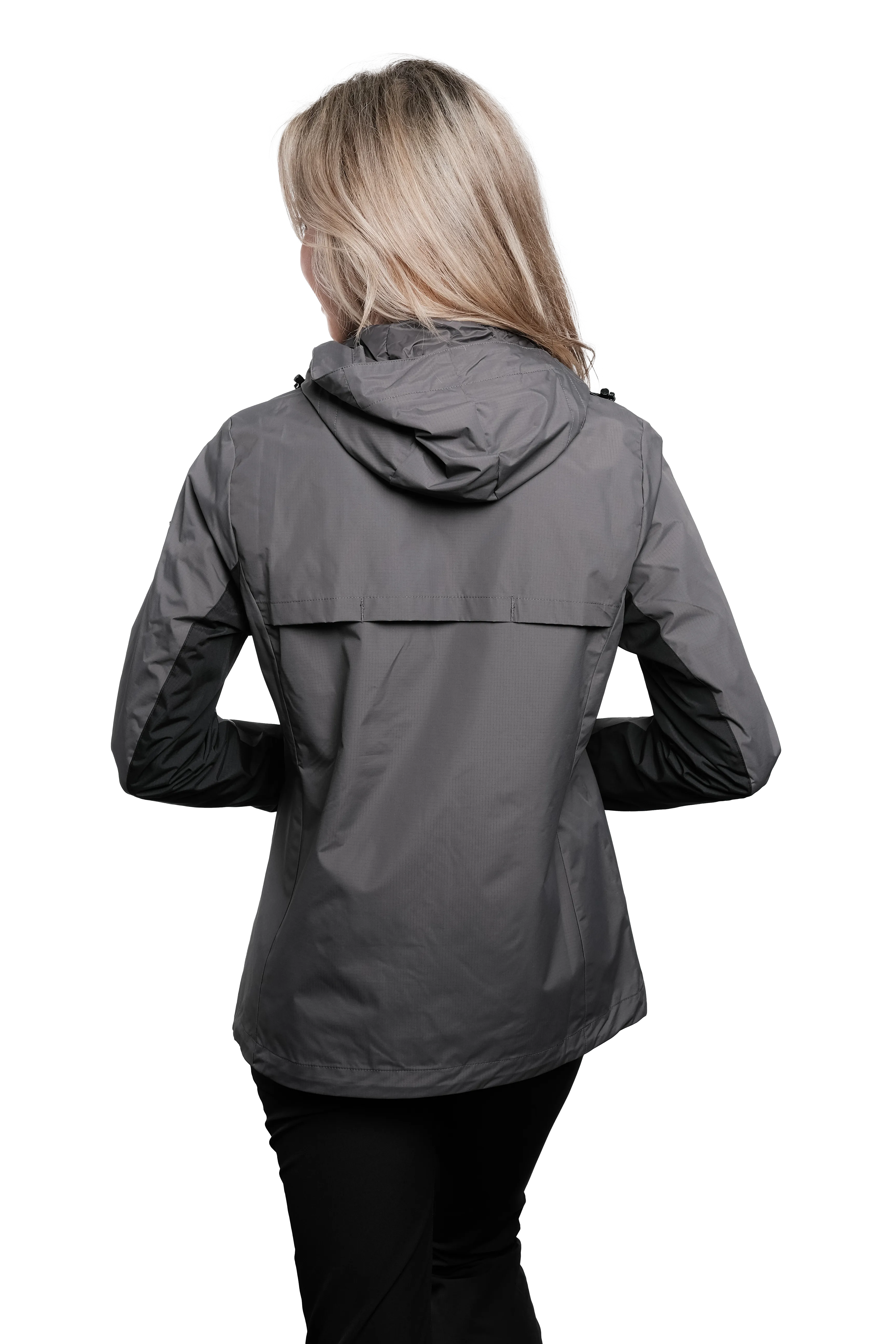 Lucia Grey/Black Women's Rain Jacket