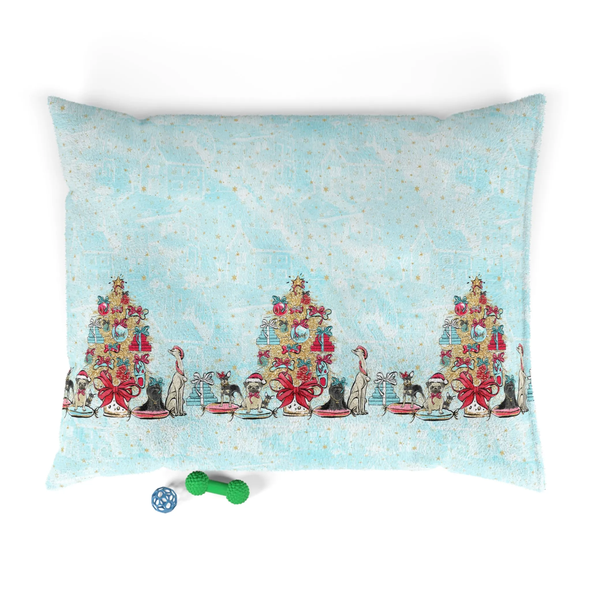 Luxury Pet Bed, feather soft fleece Christmas, Nutcracker