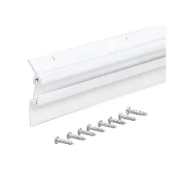 M-D White Aluminum Sweep For Garage Doors 36 in. L X 2 in.