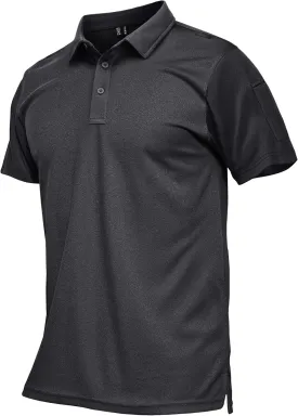 MAGCOMSEN Men's Polo Shirts Tactical UPF 50  Quick Dry Performance Short Sleeve Work Golf Shirts Lightweight Collared Pique
