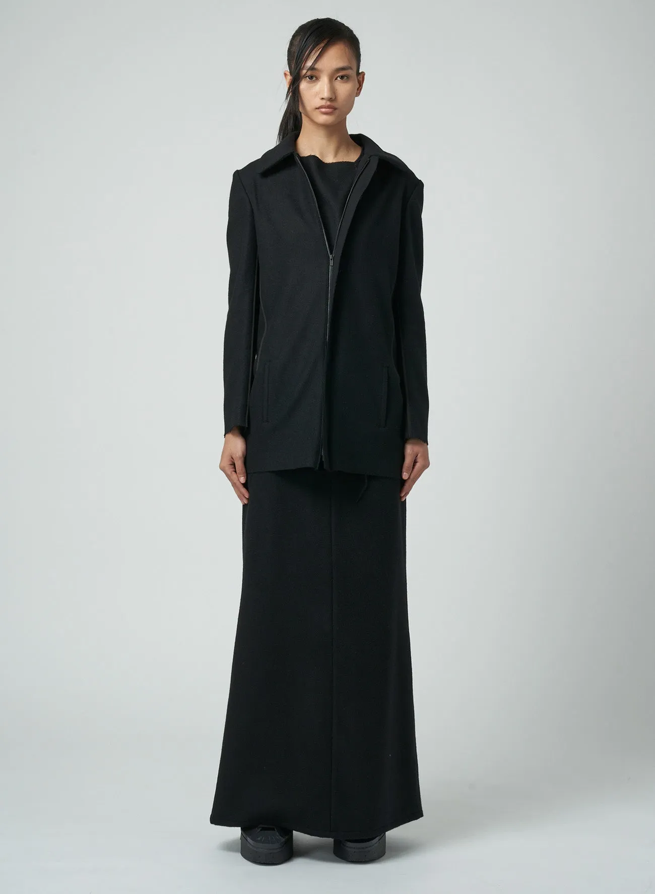 MELTON ZIP JACKET