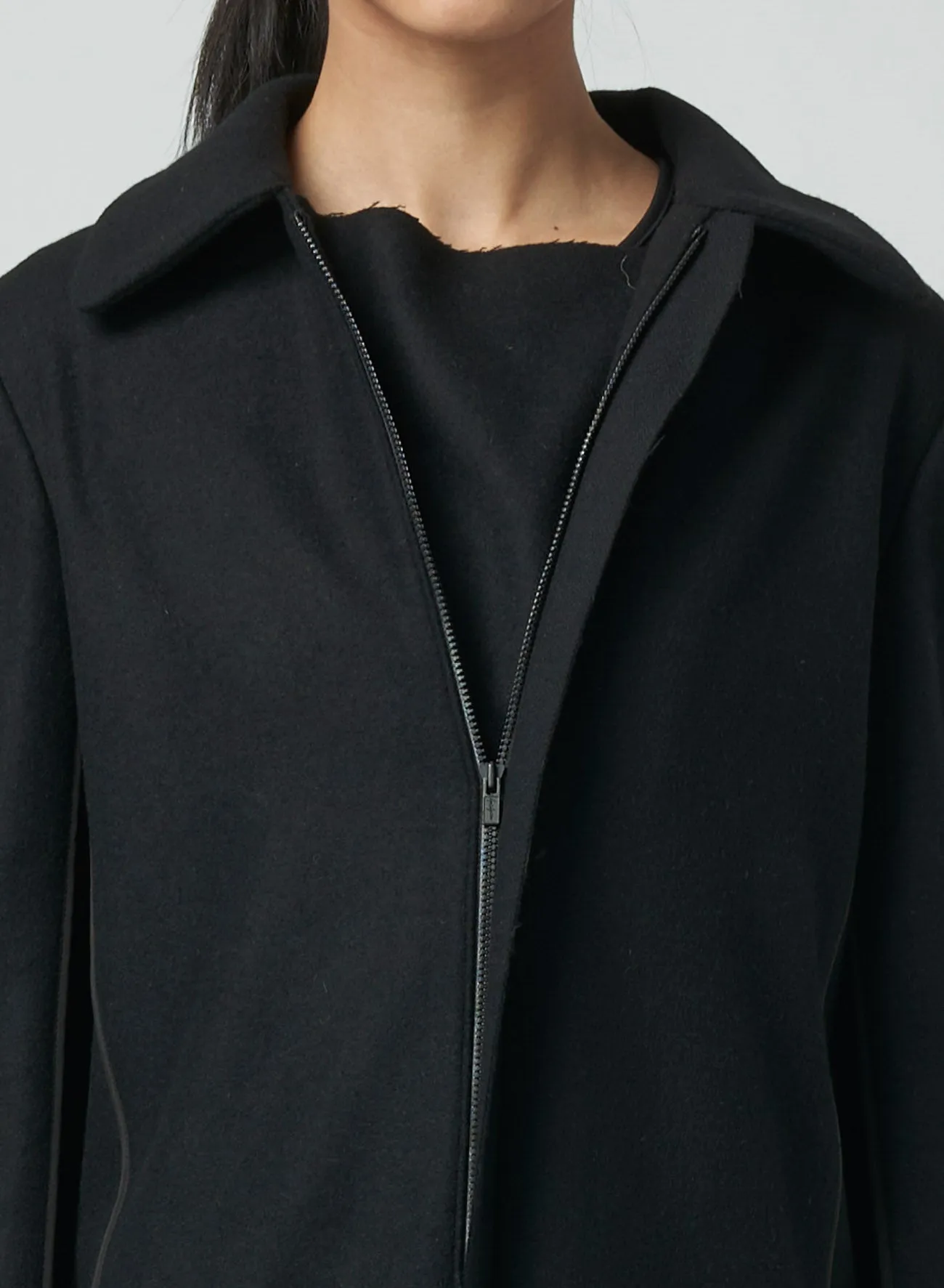 MELTON ZIP JACKET
