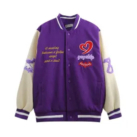 Men Angel Devil Purple Bomber